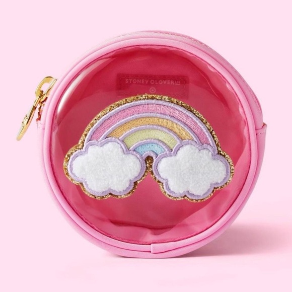 Stoney Clover Lane Handbags - Stoney Clover Lane X Target pink rainbow clear round pouch!